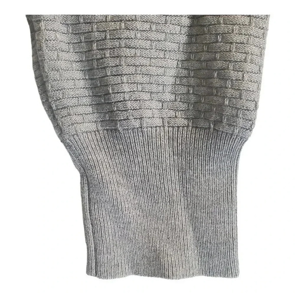 Gianni Feraud Limited Edition Mens Gray Textured Knit Crewneck Sweater M - Picture 8 of 12